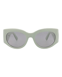 Gucci Womens Round/Oval Green Green Grey Fashion Designer Eyewear