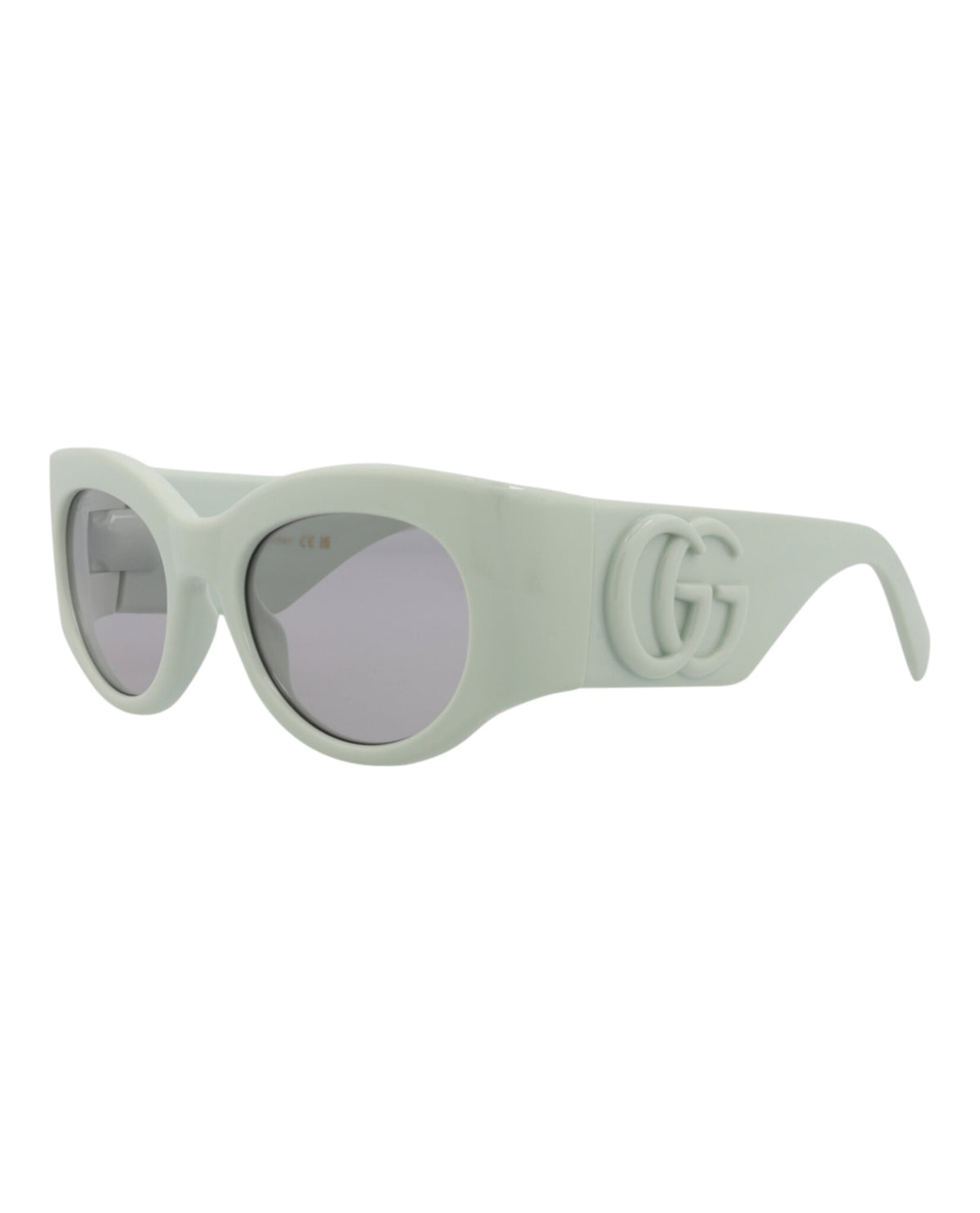 Gucci Womens Round/Oval Green Green Grey Fashion Designer Eyewear