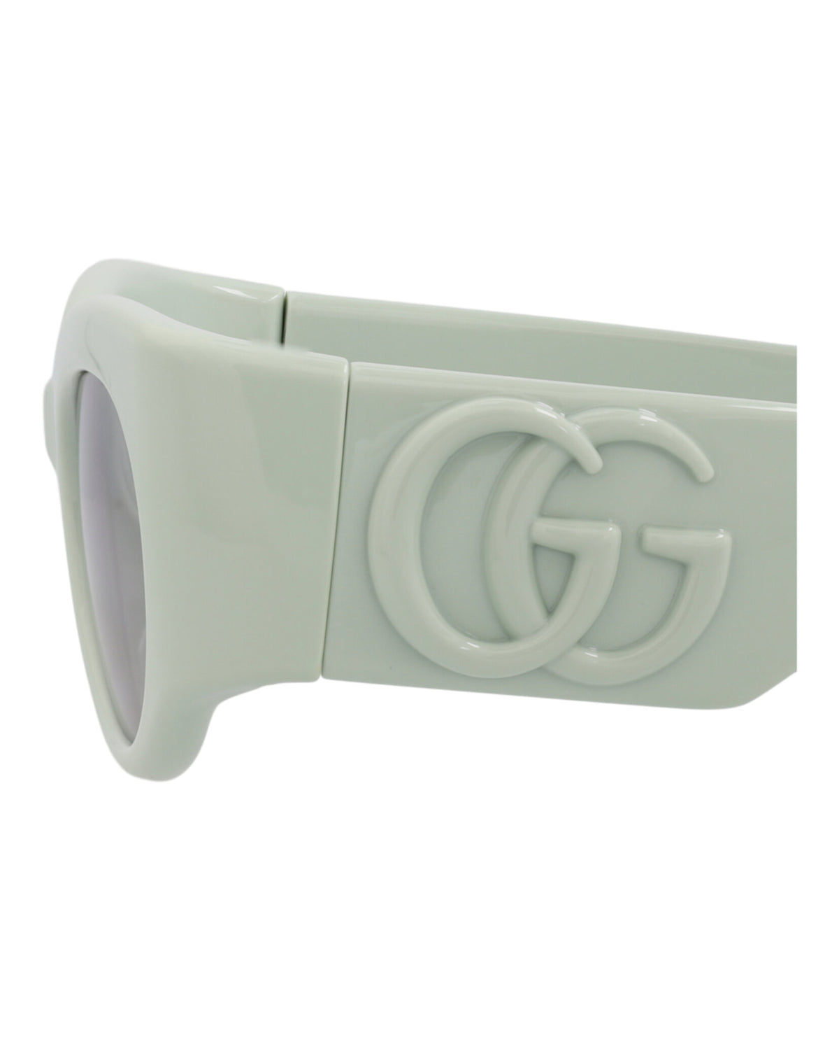 Gucci Womens Round/Oval Green Green Grey Fashion Designer Eyewear