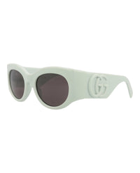 Gucci Womens Round/Oval Green Green Grey Fashion Designer Eyewear
