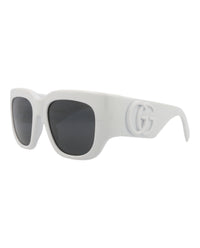 Gucci Gucci Womens Square/Rectangle Grey Grey Grey Fashion Designer Eyewear