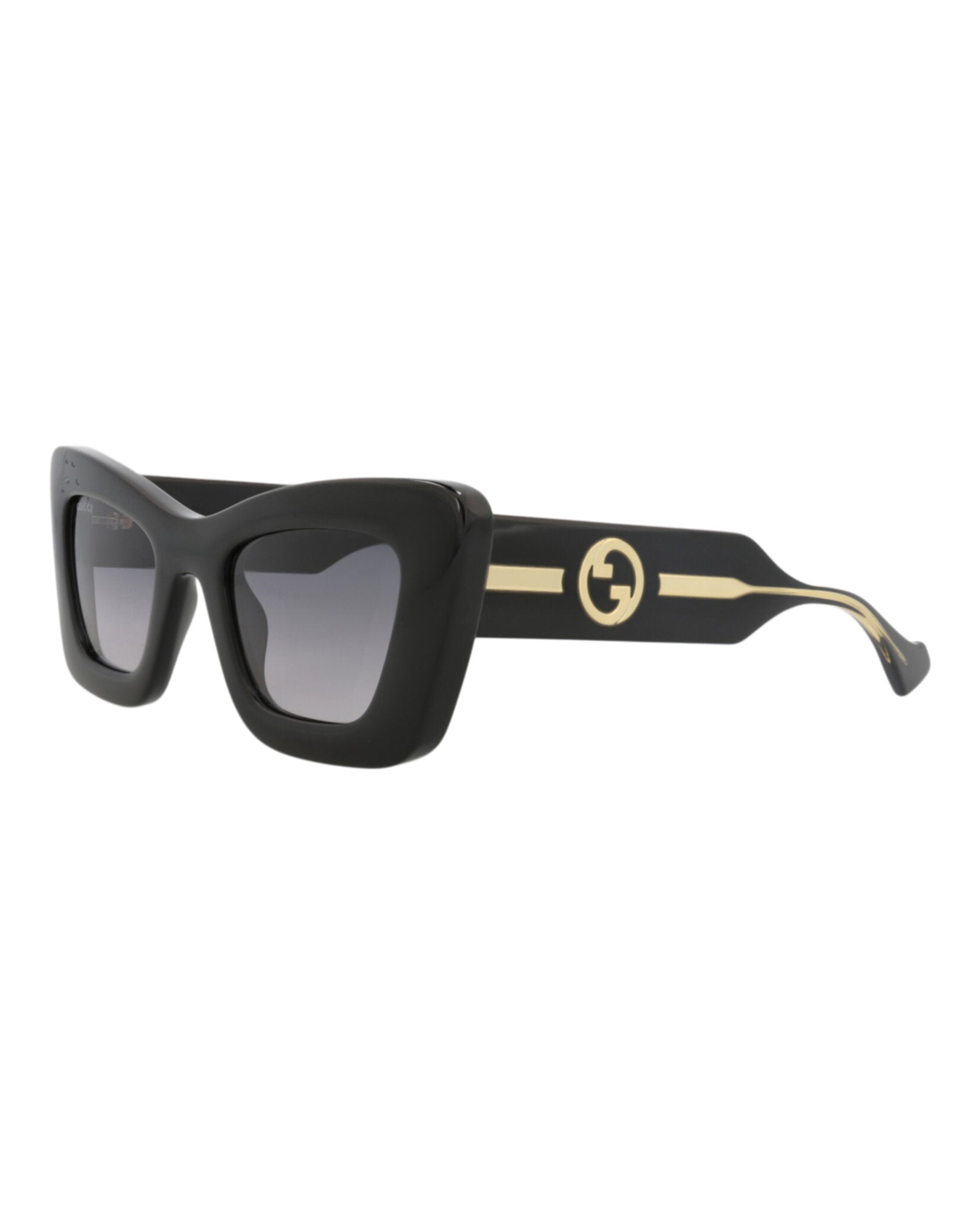Gucci Gucci Womens Cat Eye Black Crystal Grey Fashion Designer Eyewear