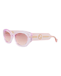 Gucci Womens Round/Oval Pink Pink Red Fashion Designer Eyewear