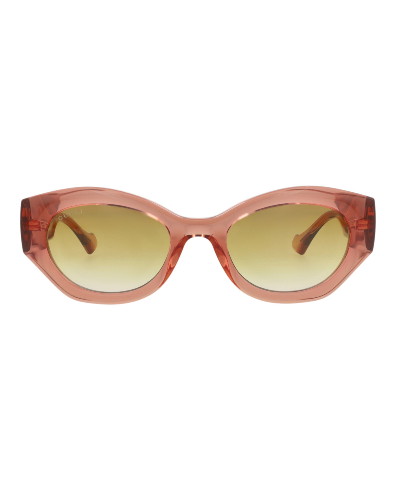Gucci Gucci Womens Round/Oval Brown Brown Brown Fashion Designer Eyewear