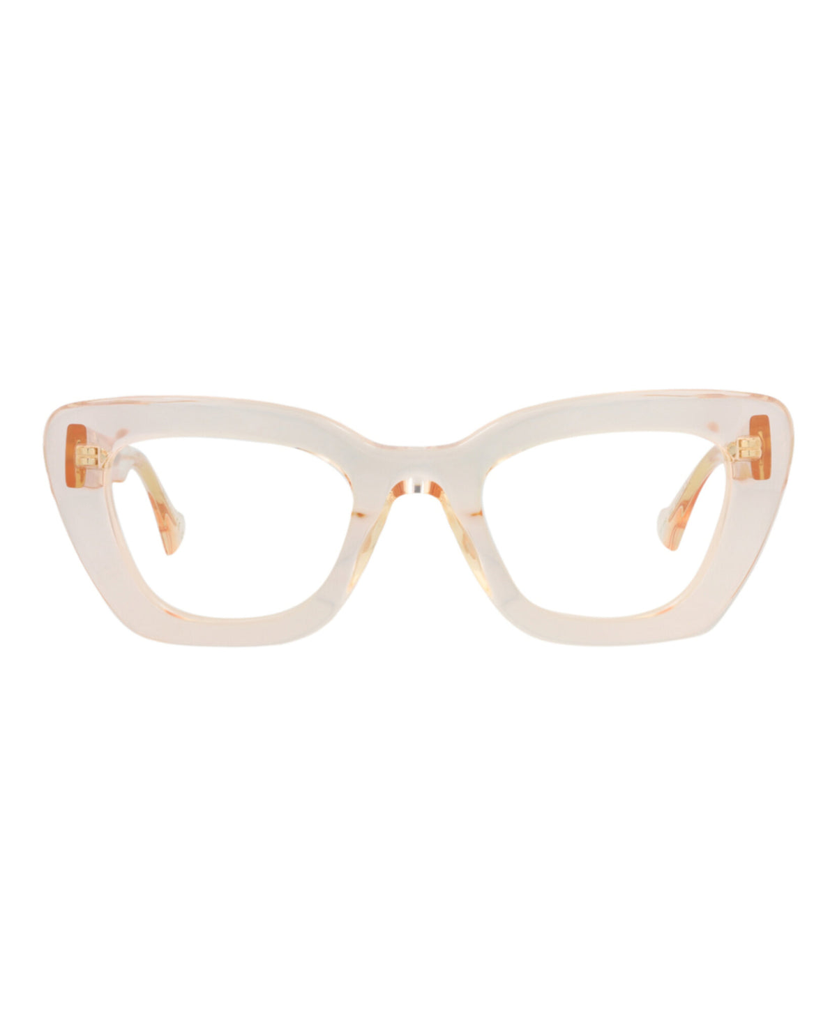 Gucci Womens Cat Eye Orange Nude Transparent Fashion Designer Eyewear