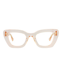 Gucci Womens Cat Eye Orange Nude Transparent Fashion Designer Eyewear
