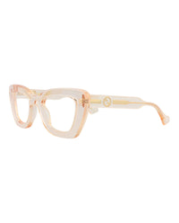 Gucci Womens Cat Eye Orange Nude Transparent Fashion Designer Eyewear