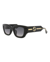 Gucci Gucci Womens Cat Eye Black Crystal Grey Fashion Designer Eyewear