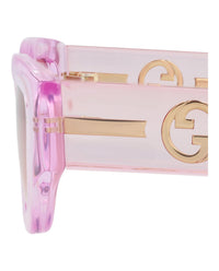 Gucci Gucci Womens Cat Eye Pink Pink Red Fashion Designer Eyewear