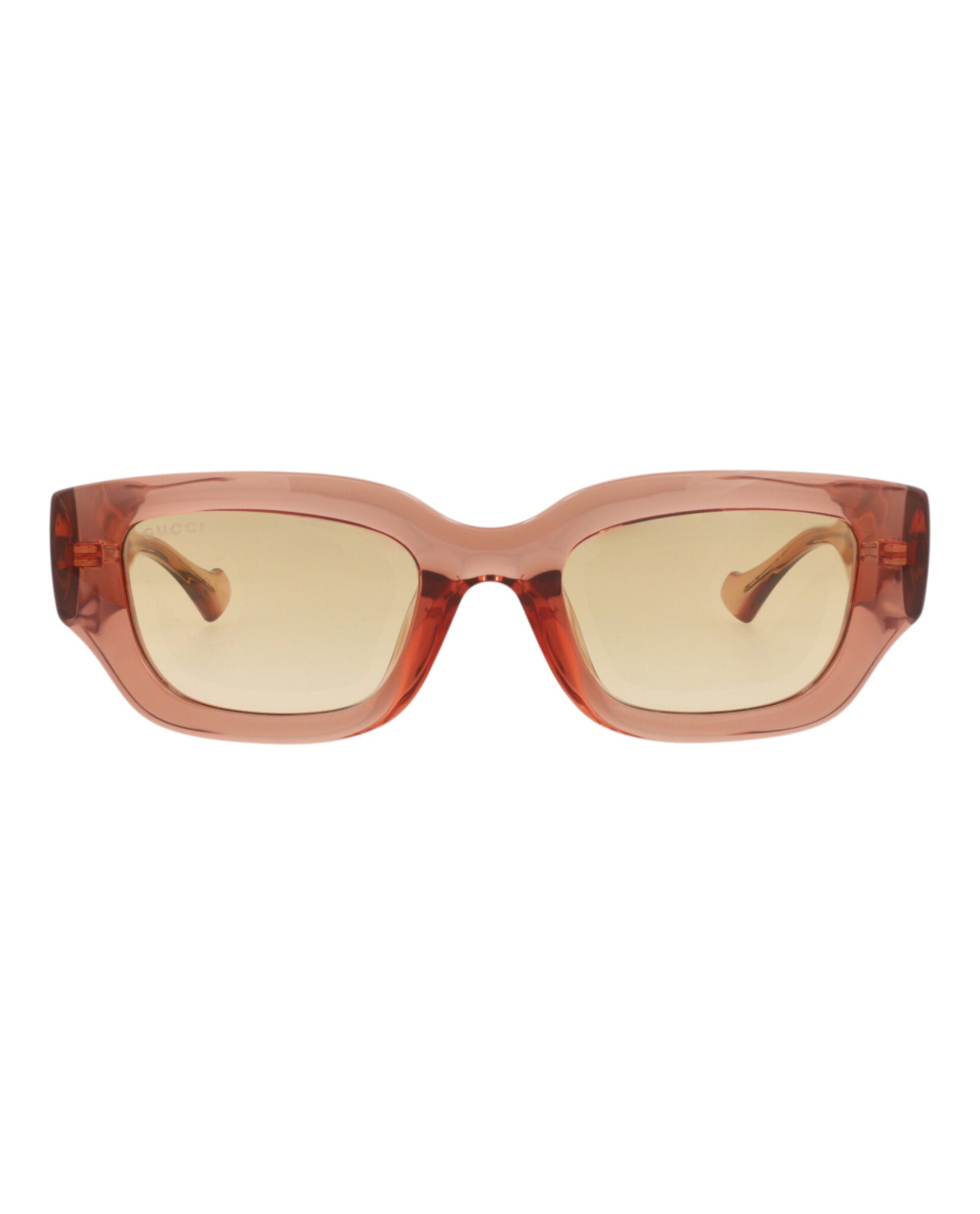 Gucci Gucci Womens Cat Eye Brown Brown Orange Fashion Designer Eyewear