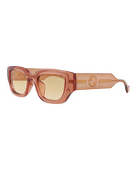 Gucci Gucci Womens Cat Eye Brown Brown Orange Fashion Designer Eyewear