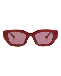 Gucci Gucci Womens Cat Eye Burgundy Crystal Red Fashion Designer Eyewear