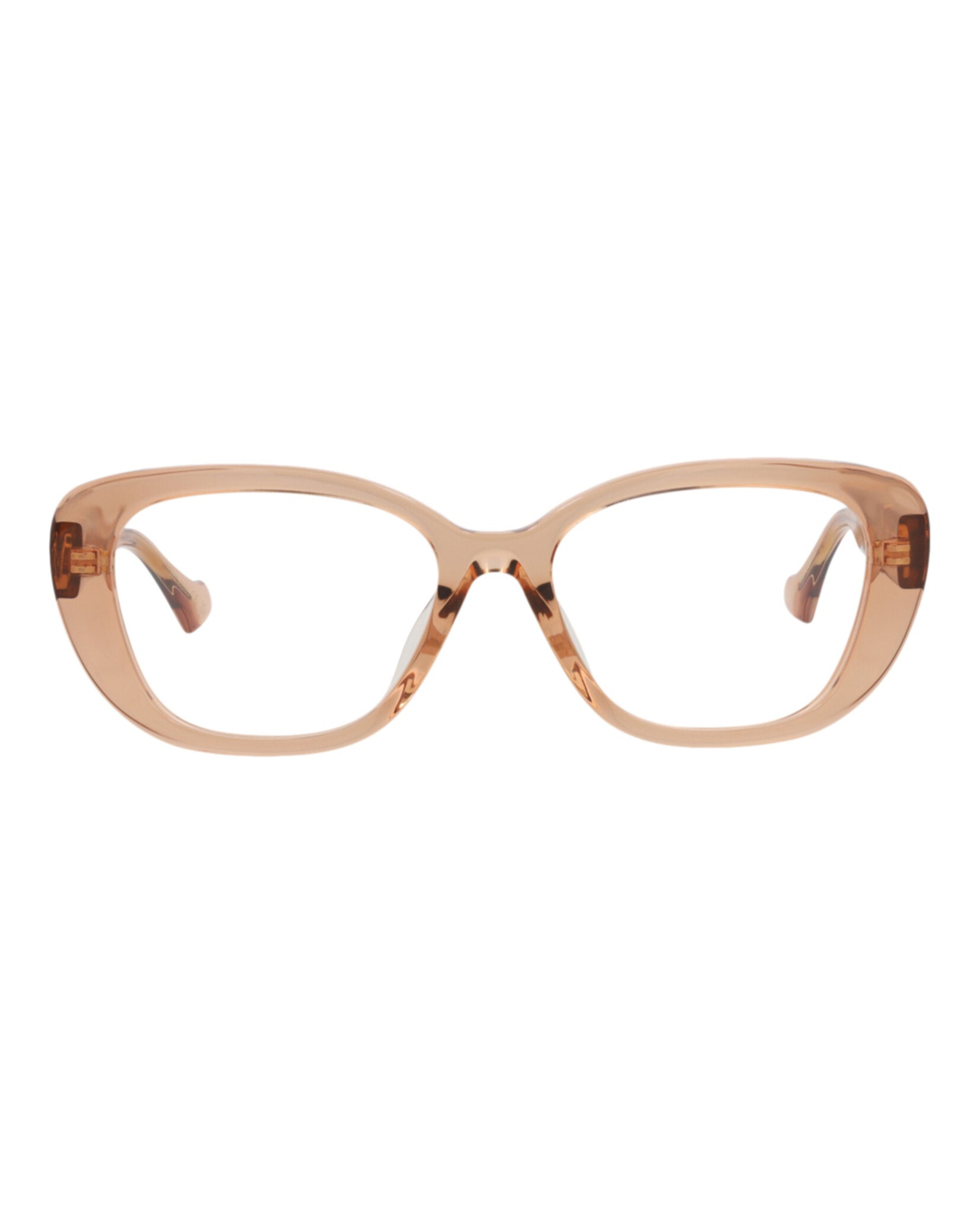 Gucci Gucci Womens Cat Eye Brown Brown Transparent Fashion Designer Eyewear