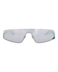 Gucci Gucci Unisex Shield/Wrap Black Black Grey Fashion Designer Eyewear