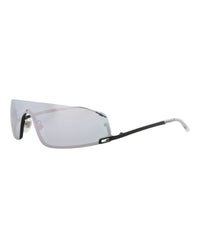 Gucci Gucci Unisex Shield/Wrap Black Black Grey Fashion Designer Eyewear