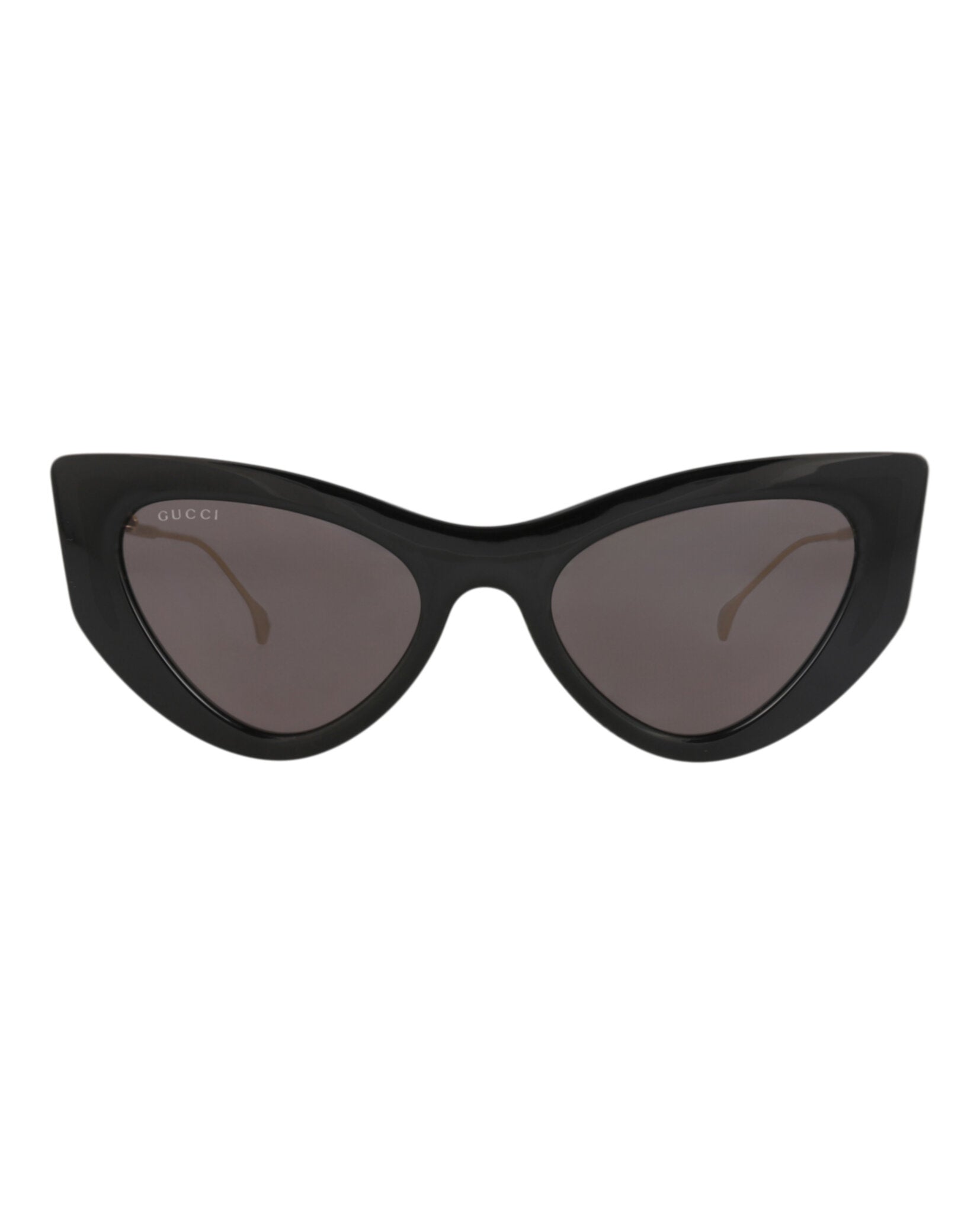 Gucci Gucci Womens Cat Eye Black Gold Grey Fashion Designer Eyewear
