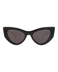 Gucci Gucci Womens Cat Eye Black Gold Grey Fashion Designer Eyewear