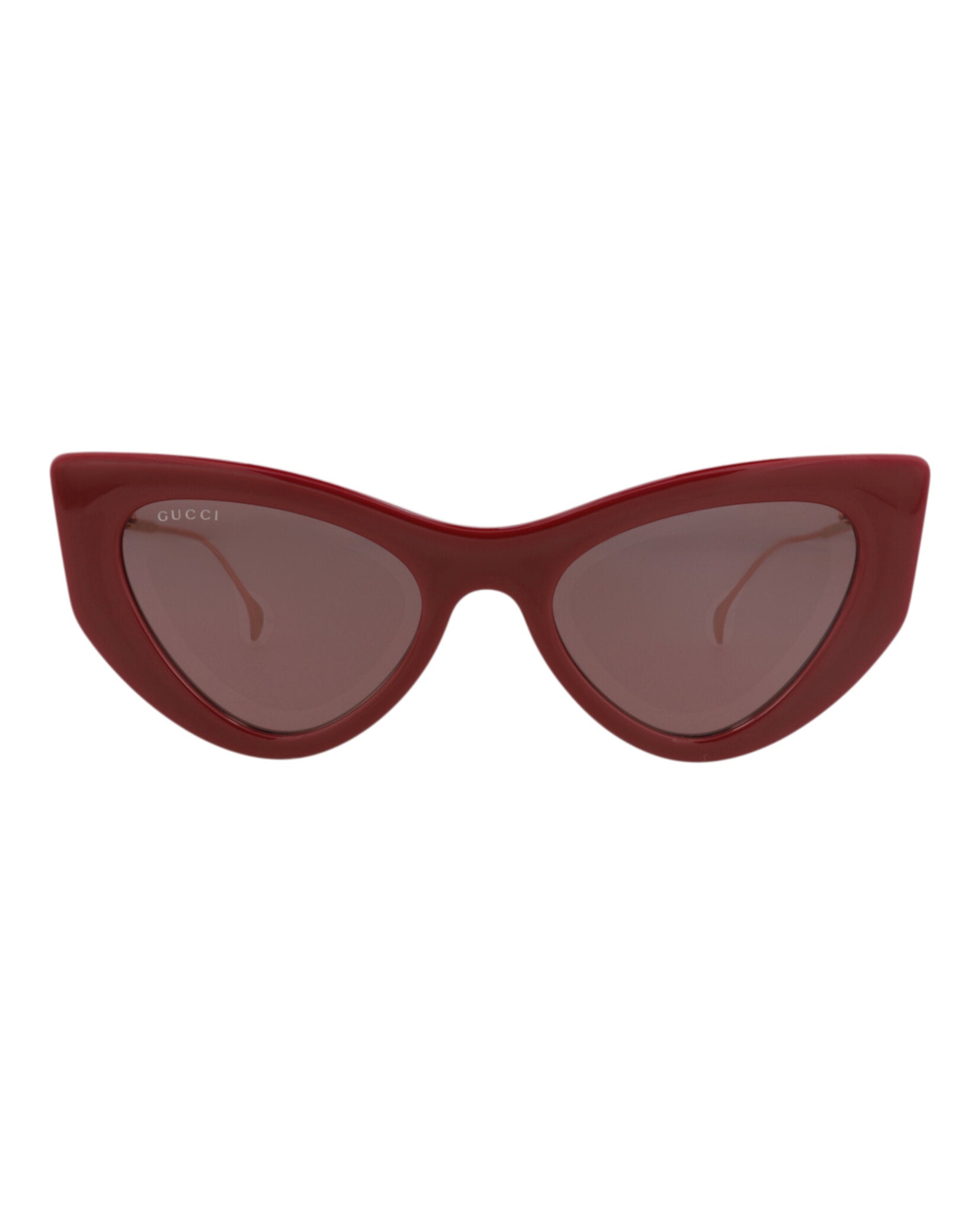 Gucci Gucci Womens Cat Eye Burgundy Gold Violet Fashion Designer Eyewear