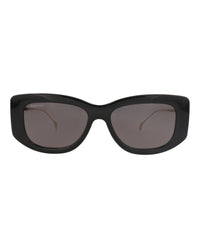 Gucci Gucci Womens Square/Rectangle Black Gold Grey Fashion Designer Eyewear