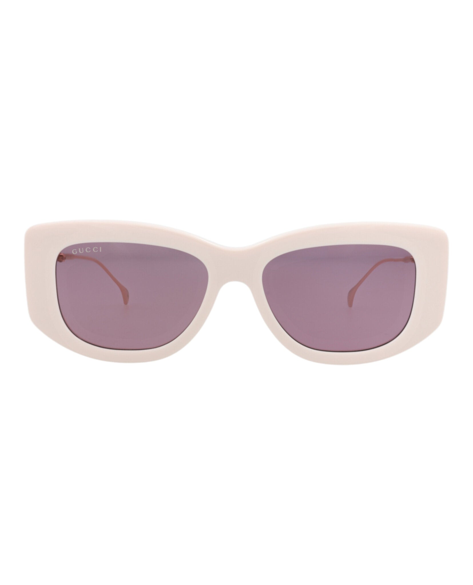 Gucci Gucci Womens Square/Rectangle Ivory Gold Violet Fashion Designer Eyewear