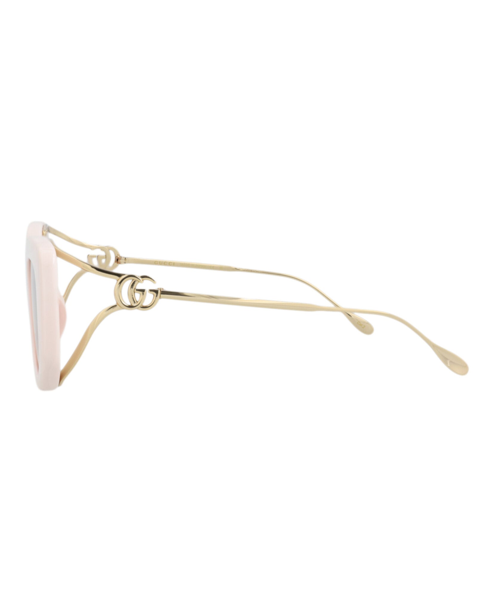 Gucci Gucci Womens Square/Rectangle Ivory Gold Red Fashion Designer Eyewear