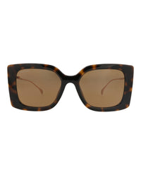 Gucci Gucci Womens Square/Rectangle Havana Gold Brown Fashion Designer Eyewear