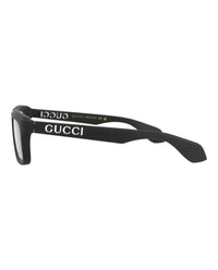 Gucci Gucci Mens Square/Rectangle Black Black Transparent Fashion Designer Eyewear