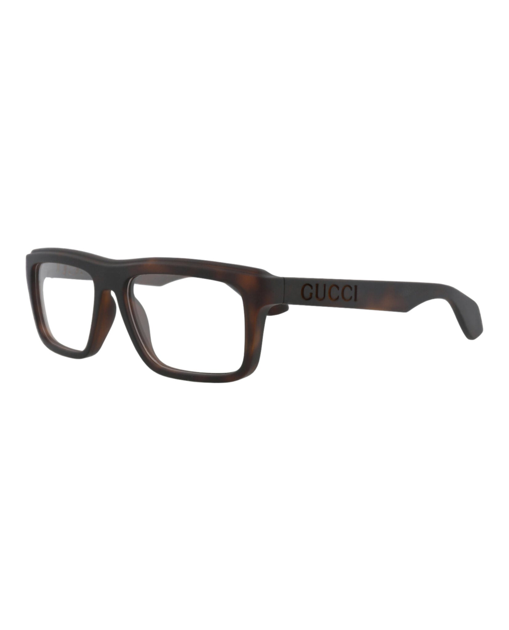 Gucci Gucci Mens Square/Rectangle Havana Havana Transparent Fashion Designer Eyewear