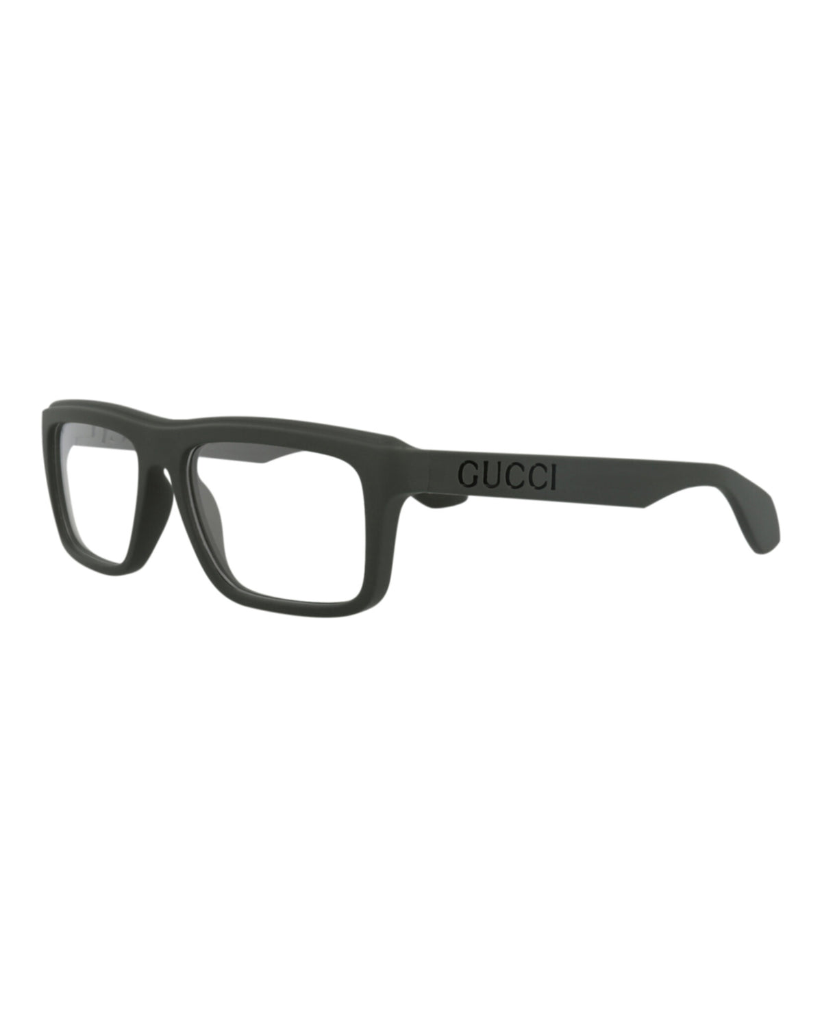 Gucci Mens Square/Rectangle Green Green Transparent Fashion Designer Eyewear