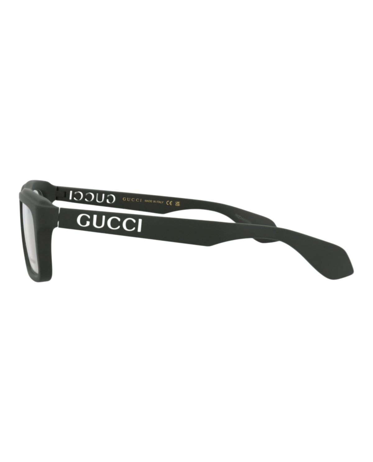 Gucci Mens Square/Rectangle Green Green Transparent Fashion Designer Eyewear