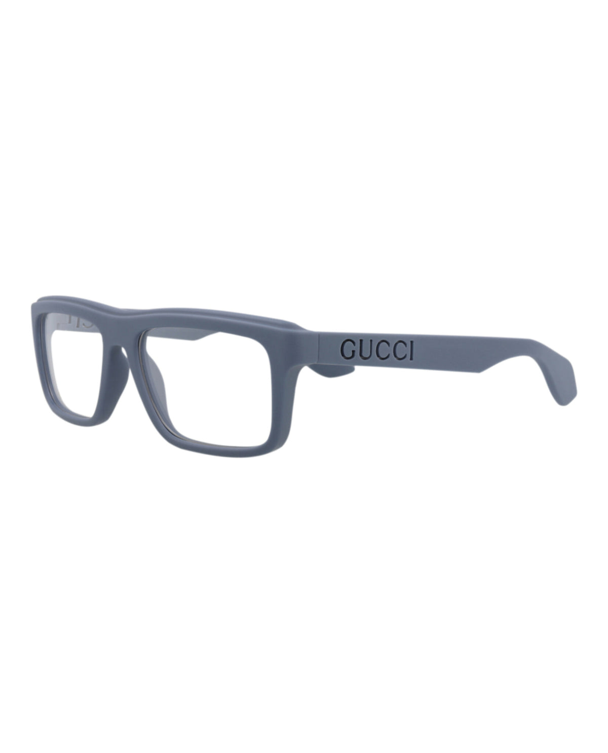 Gucci Mens Square/Rectangle Blue Blue Transparent Fashion Designer Eyewear