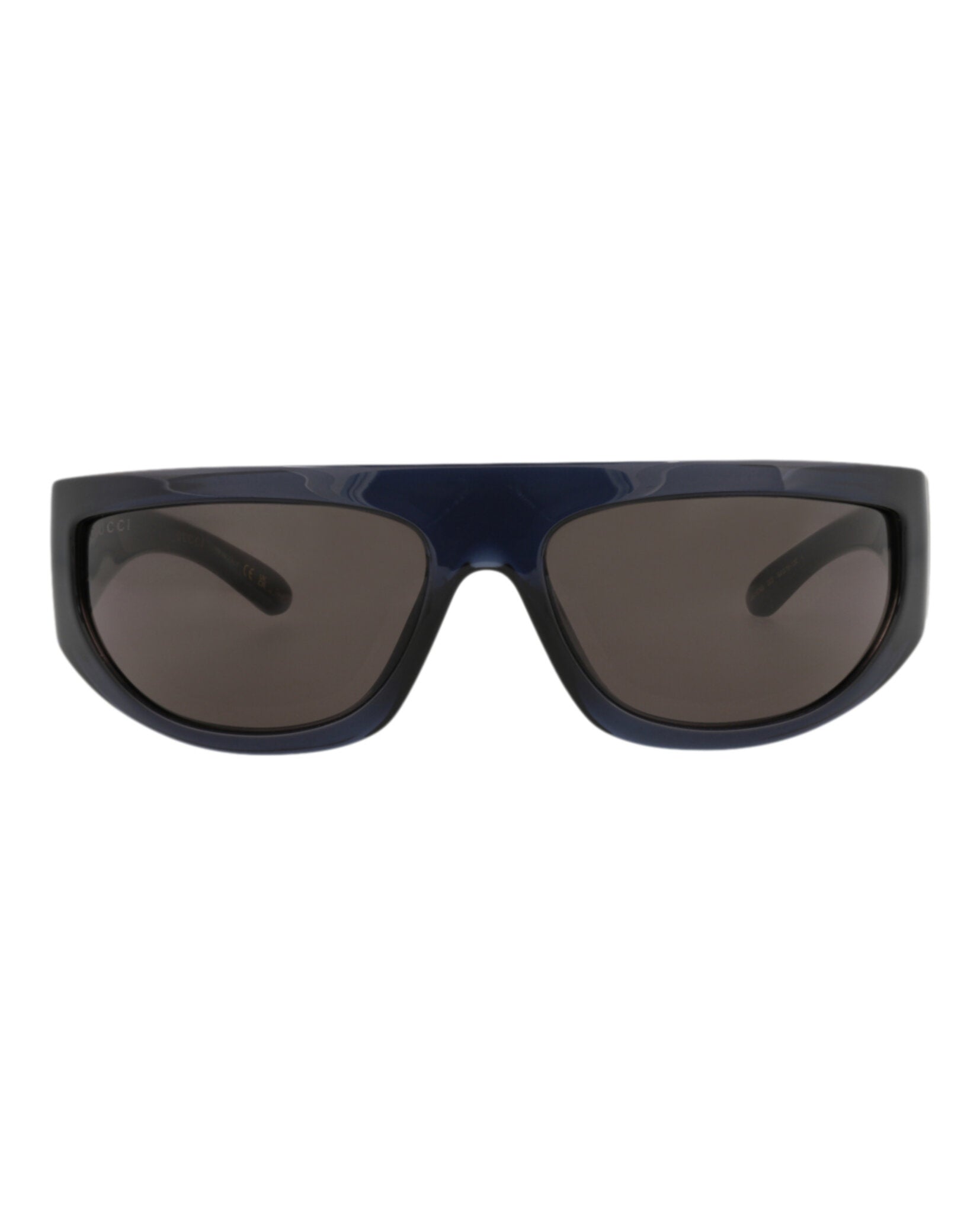 Gucci Gucci Mens Shield/Wrap Blue Blue Grey Fashion Designer Eyewear