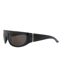Gucci Gucci Mens Shield/Wrap Blue Blue Grey Fashion Designer Eyewear