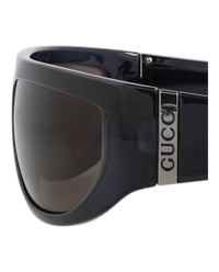 Gucci Gucci Mens Shield/Wrap Blue Blue Grey Fashion Designer Eyewear