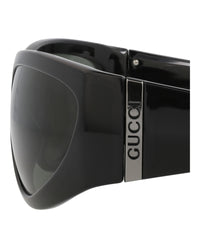 Gucci Mens Shield/Wrap Black Black Grey Fashion Designer Eyewear