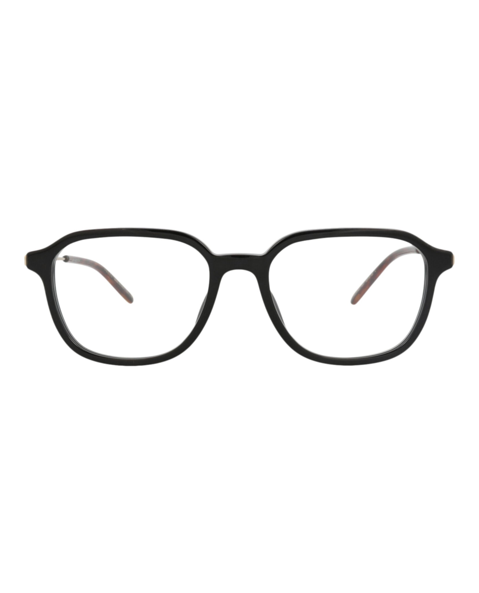 Gucci Gucci Mens Square/Rectangle Black Gold Transparent Fashion Designer Eyewear