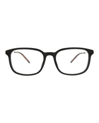 Gucci Gucci Mens Square/Rectangle Black Gold Transparent Fashion Designer Eyewear