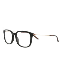 Gucci Gucci Mens Square/Rectangle Black Gold Transparent Fashion Designer Eyewear