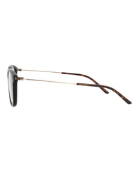 Gucci Gucci Mens Square/Rectangle Black Gold Transparent Fashion Designer Eyewear
