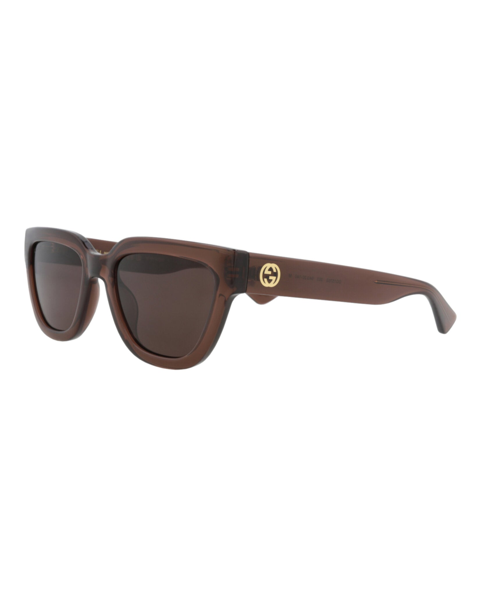 Gucci Gucci Womens Cat Eye Brown Brown Violet Fashion Designer Eyewear