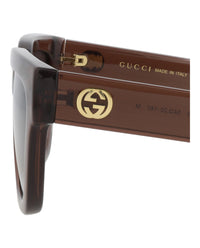 Gucci Gucci Womens Cat Eye Brown Brown Violet Fashion Designer Eyewear