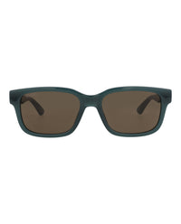 Gucci Mens Square/Rectangle Blue Blue Brown Fashion Designer Eyewear