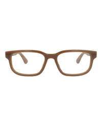 Gucci Mens Square/Rectangle Brown Brown Transparent Fashion Designer Eyewear