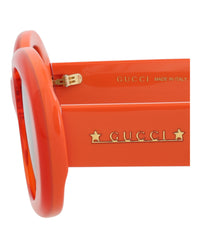 Gucci Womens Round/Oval Orange Orange Brown Fashion Designer Eyewear