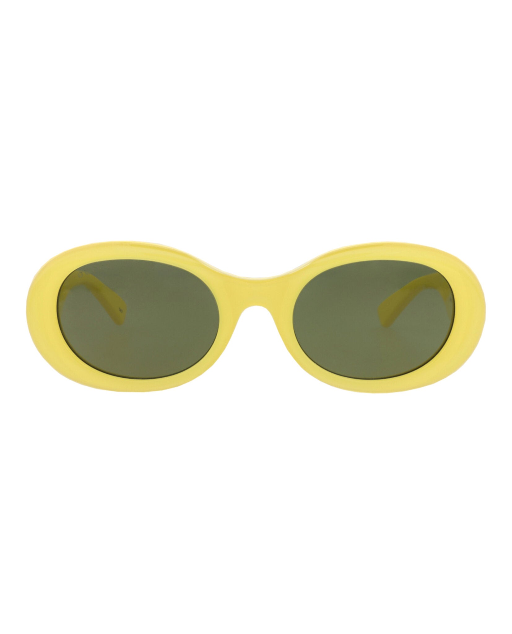 Gucci Womens Round/Oval Yellow Yellow Green Fashion Designer Eyewear