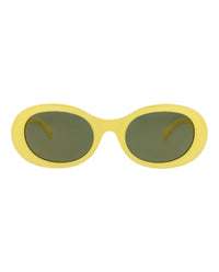 Gucci Womens Round/Oval Yellow Yellow Green Fashion Designer Eyewear