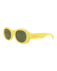 Gucci Womens Round/Oval Yellow Yellow Green Fashion Designer Eyewear