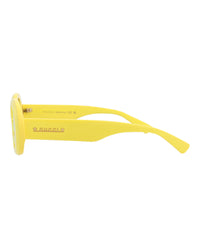 Gucci Womens Round/Oval Yellow Yellow Green Fashion Designer Eyewear