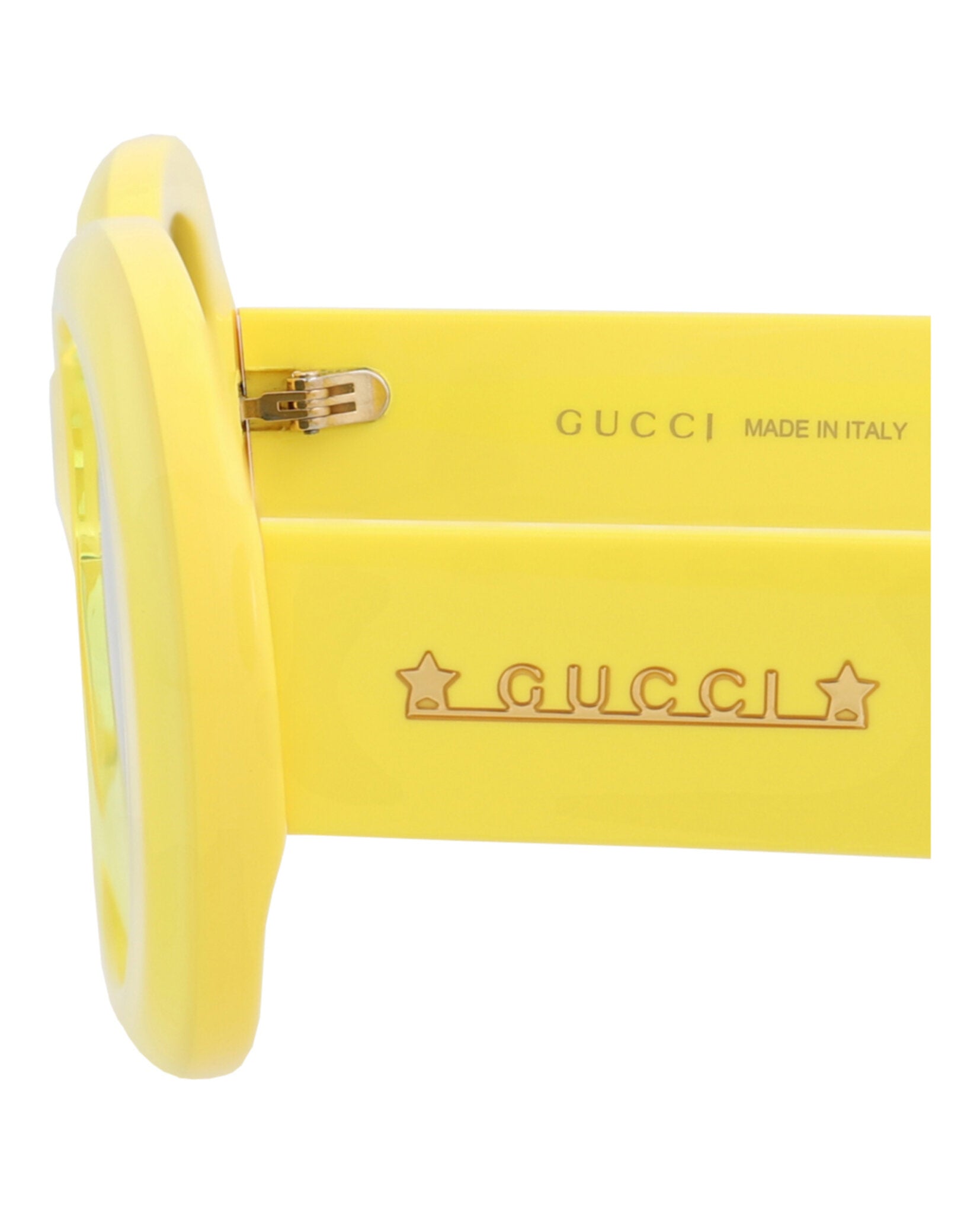 Gucci Womens Round/Oval Yellow Yellow Green Fashion Designer Eyewear