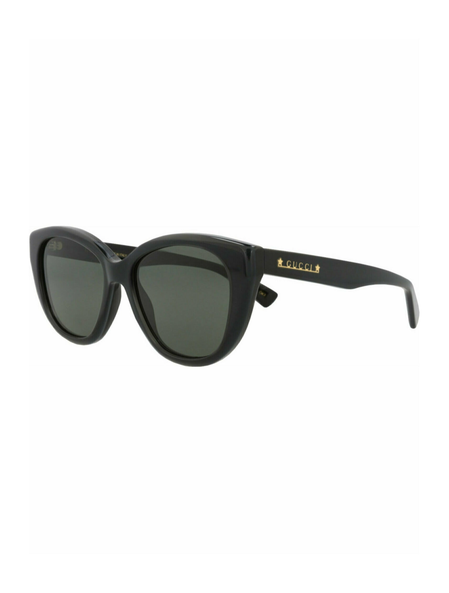 Gucci Gucci Womens Cat Eye Black Black Grey Fashion Designer Eyewear